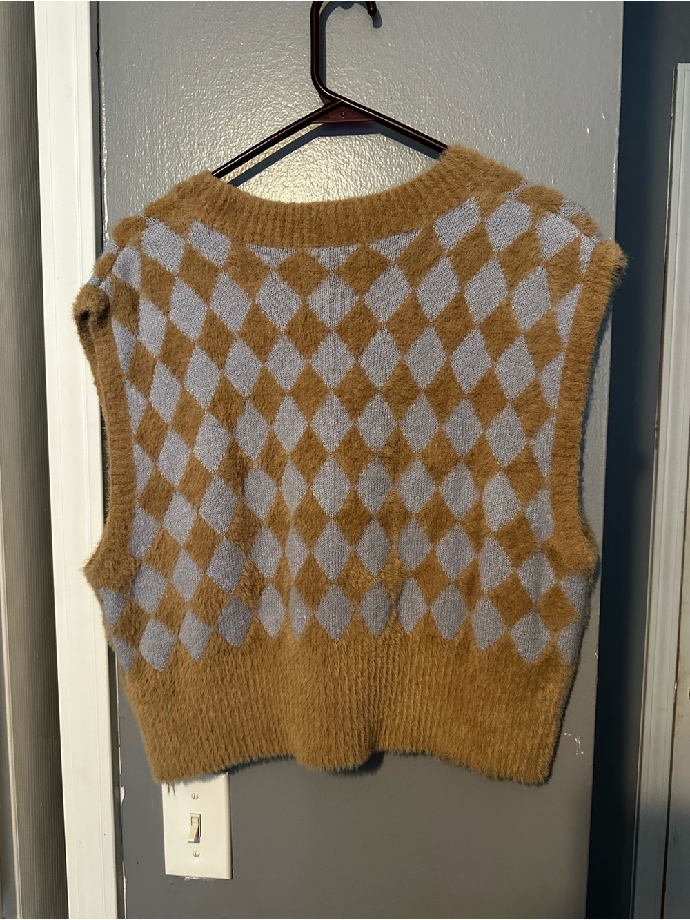Sincerely Jules Argyle V-Neck Sweater Vest - Picture 4 of 4